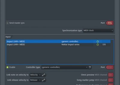 Image 2) Impacts MIDI ports should be configured as per the above in OS X