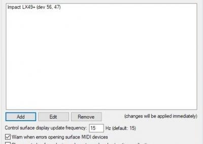 Image 5) Control Surfaces/OSC/Web Windows