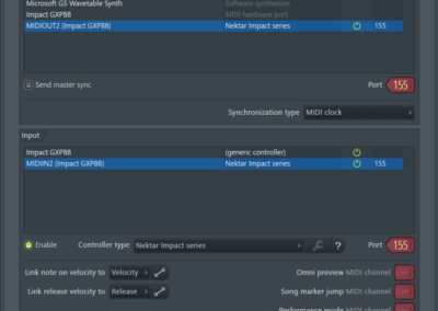 FL Studio MIDI input/output devices (Win) - GXP