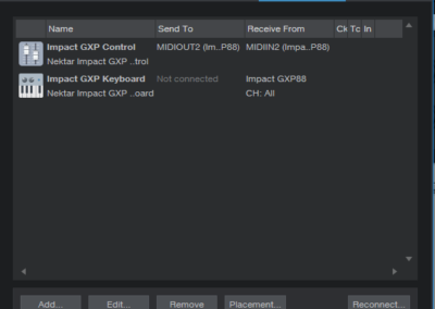 Impact GXP - Studio One External Devices - Windows